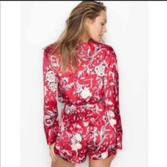 VICTORIA’S SECRET Floral Romper Pajamas S - Picture 2 of 5